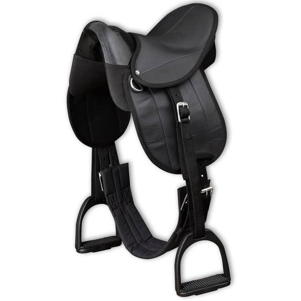Pony Sattel Set 10 Zoll Schwarz