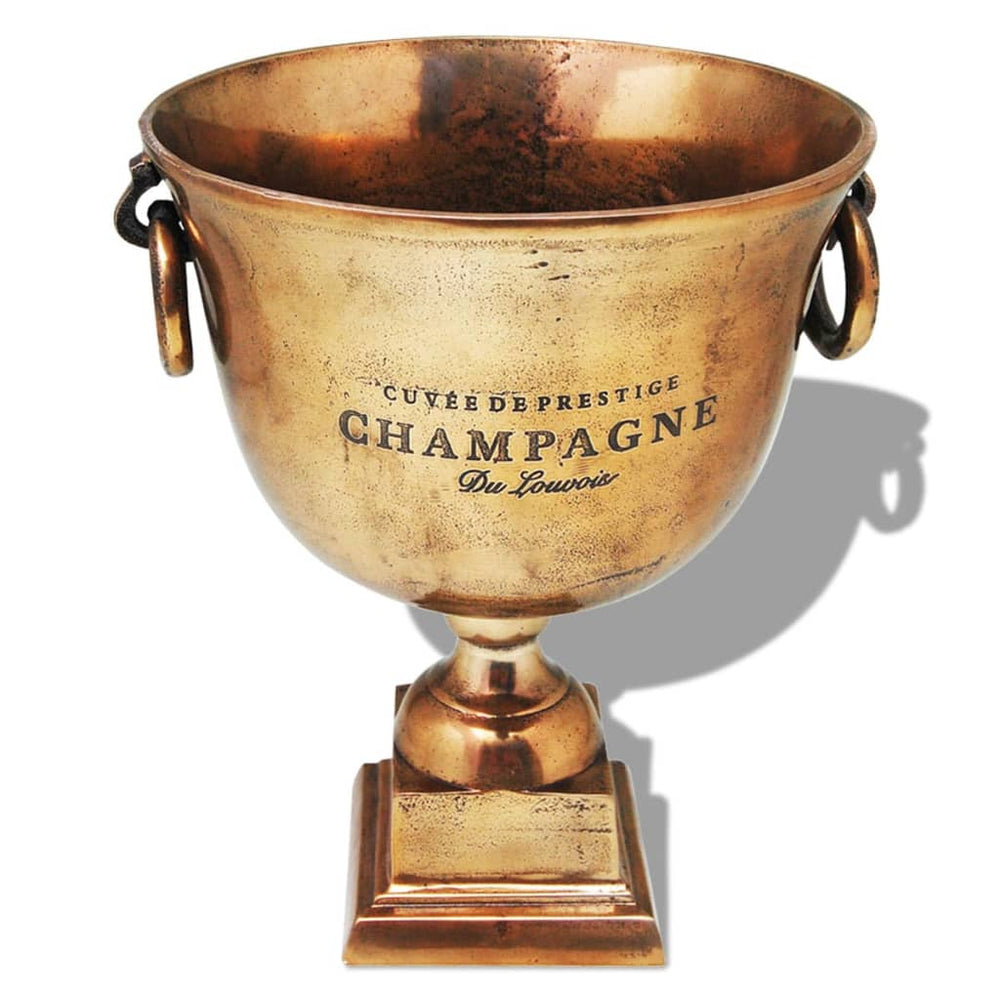 vidaXL Seau à champagne calice Cuivre Marron