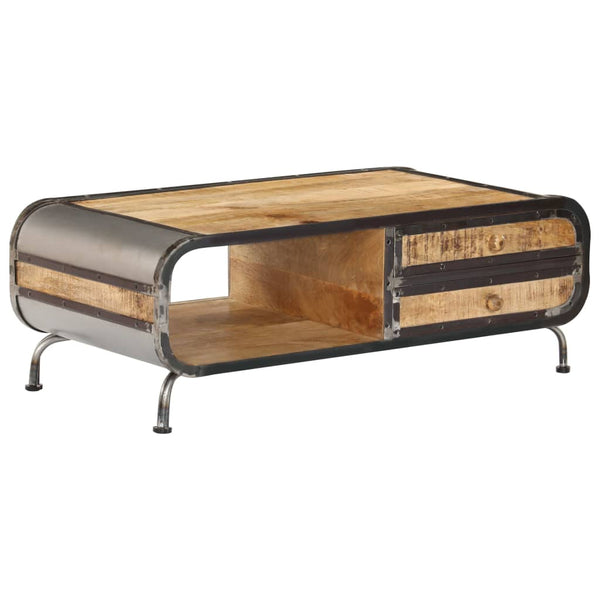 Couchtisch 100 x 50 x 35 cm Mango-Massivholz