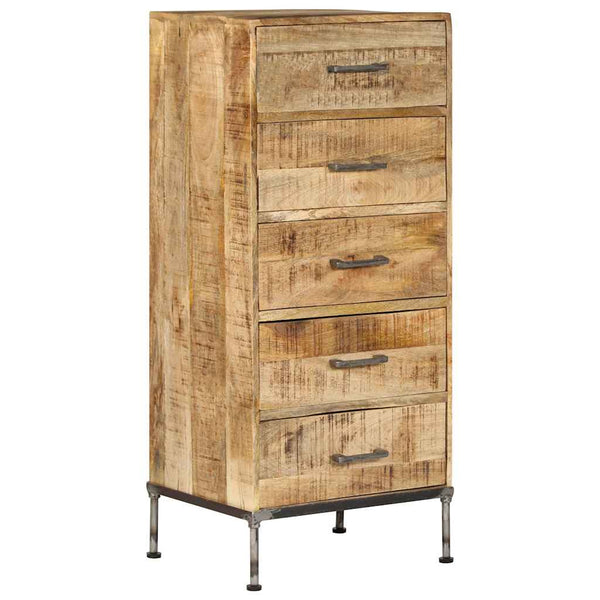 vidaXL Commode 45x35x106 cm Bois de manguier massif