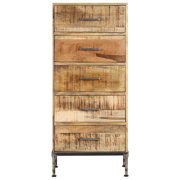 vidaXL Commode 45x35x106 cm Bois de manguier massif