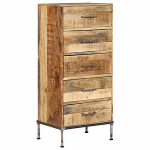 vidaXL Commode 45x35x106 cm Bois de manguier massif