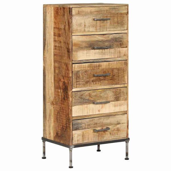 vidaXL Commode 45x35x106 cm Bois de manguier massif