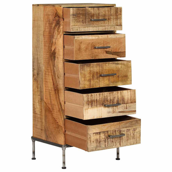 vidaXL Commode 45x35x106 cm Bois de manguier massif