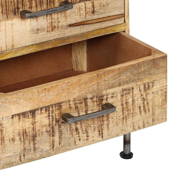 vidaXL Commode 45x35x106 cm Bois de manguier massif