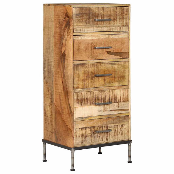 vidaXL Commode 45x35x106 cm Bois de manguier massif