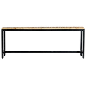 Esszimmerbank 120 cm Massives Raues Mangoholz