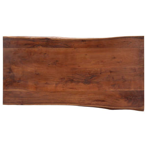 Couchtisch mit lebenden Kanten 115x60x40 cm Massivholz Akazie