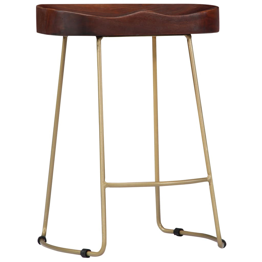 vidaXL Gavin Bar Stools 2 pcs. Solid Mango Wood