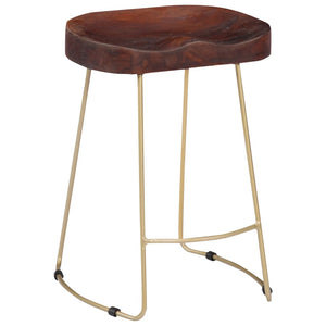 vidaXL Gavin Bar Stools 2 pcs. Solid Mango Wood