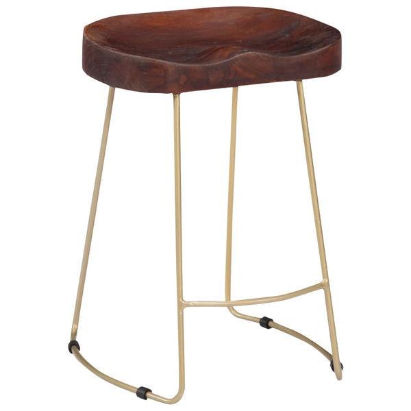 vidaXL Gavin Bar Stools 2 pcs. Solid Mango Wood