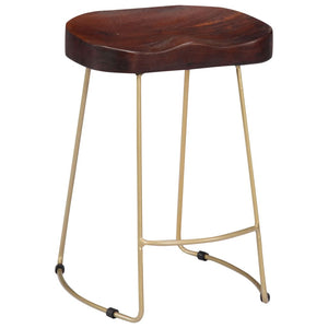 vidaXL Gavin Bar Stools 2 pcs. Solid Mango Wood