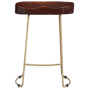 vidaXL Gavin Bar Stools 2 pcs. Solid Mango Wood
