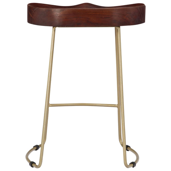 vidaXL Gavin Bar Stools 2 pcs. Solid Mango Wood