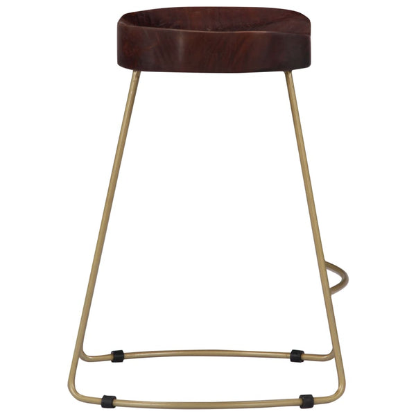 vidaXL Gavin Bar Stools 2 pcs. Solid Mango Wood