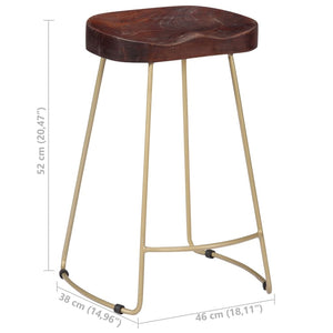 vidaXL Gavin Bar Stools 2 pcs. Solid Mango Wood