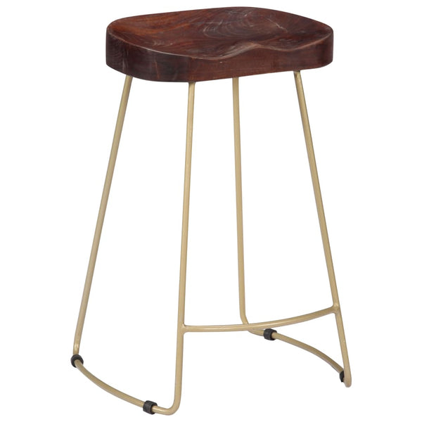 vidaXL Gavin Bar Stools 2 pcs. Solid Mango Wood