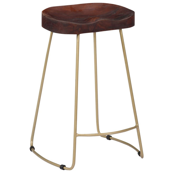 vidaXL Gavin Bar Stools 2 pcs. Solid Mango Wood