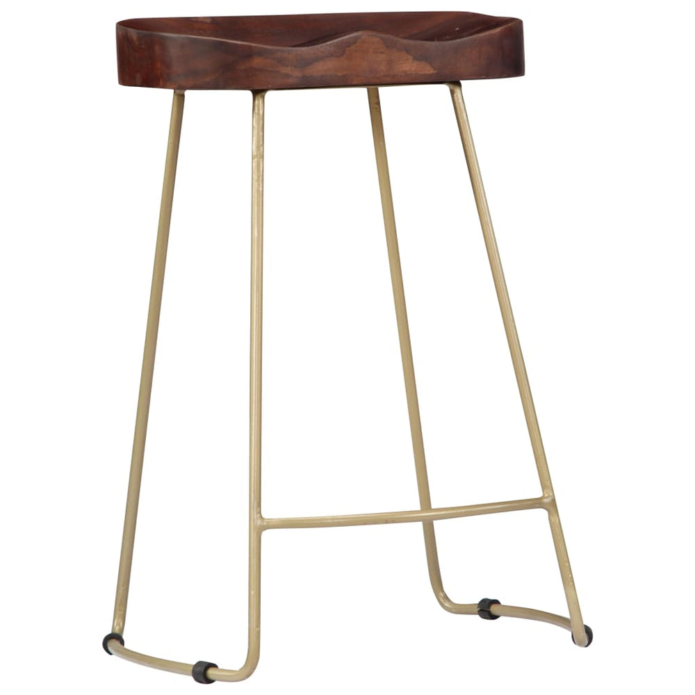 vidaXL Gavin Bar Stools 2 pcs. Solid Mango Wood