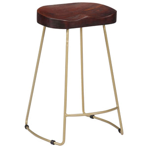 vidaXL Gavin Bar Stools 2 pcs. Solid Mango Wood