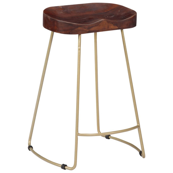 vidaXL Gavin Bar Stools 2 pcs. Solid Mango Wood