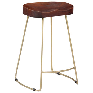 vidaXL Gavin Bar Stools 2 pcs. Solid Mango Wood