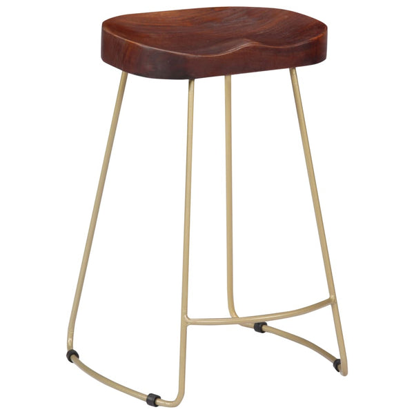 vidaXL Gavin Bar Stools 2 pcs. Solid Mango Wood