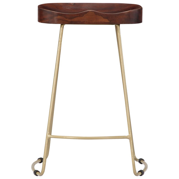 vidaXL Gavin Bar Stools 2 pcs. Solid Mango Wood