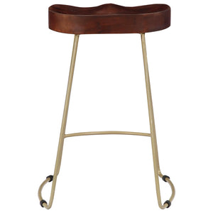 vidaXL Gavin Bar Stools 2 pcs. Solid Mango Wood