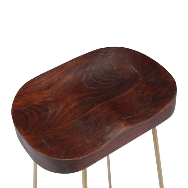 vidaXL Gavin Bar Stools 2 pcs. Solid Mango Wood