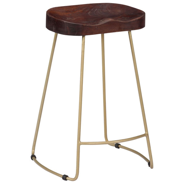 vidaXL Gavin Bar Stools 2 pcs. Solid Mango Wood