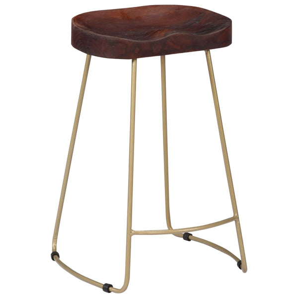 vidaXL Gavin Bar Stools 2 pcs. Solid Mango Wood