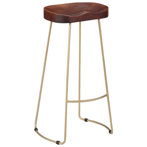 vidaXL Gavin Bar Stools 2 pcs. Solid Mango Wood