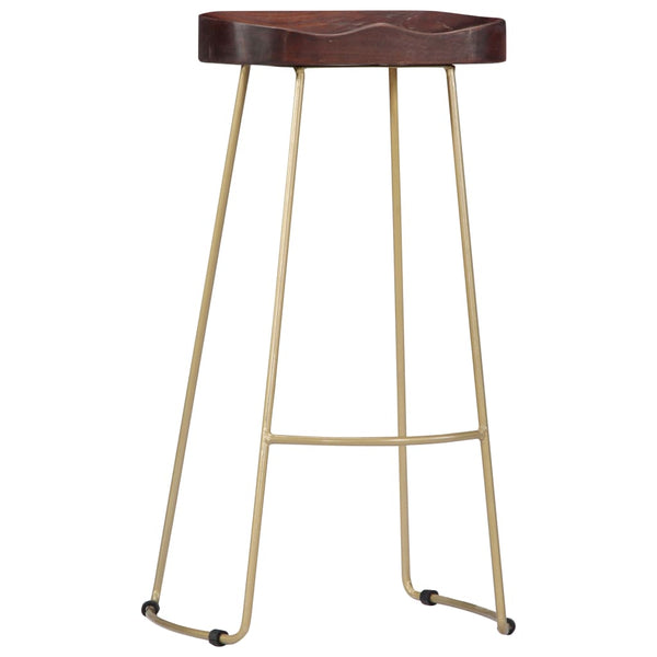 vidaXL Gavin Bar Stools 2 pcs. Solid Mango Wood