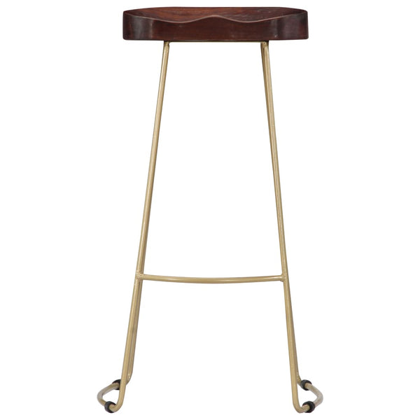vidaXL Gavin Bar Stools 2 pcs. Solid Mango Wood