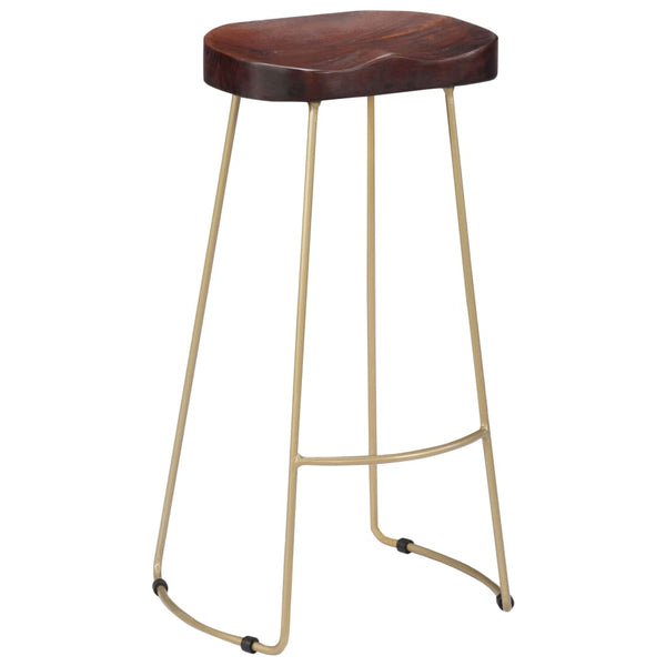 vidaXL Gavin Bar Stools 2 pcs. Solid Mango Wood