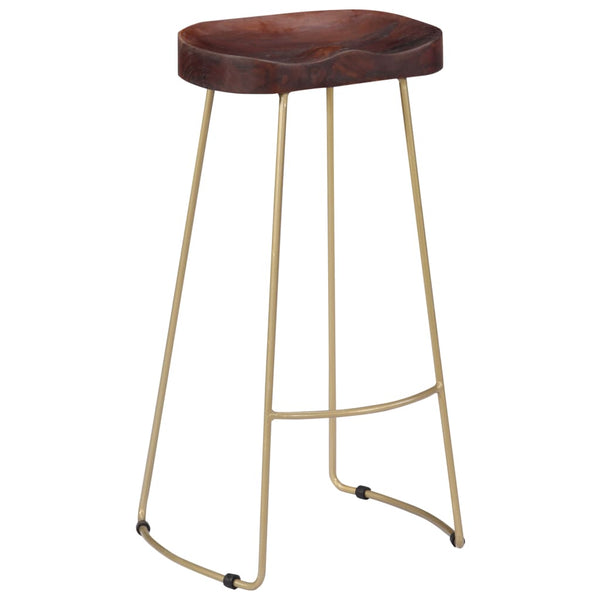vidaXL Gavin Bar Stools 2 pcs. Solid Mango Wood