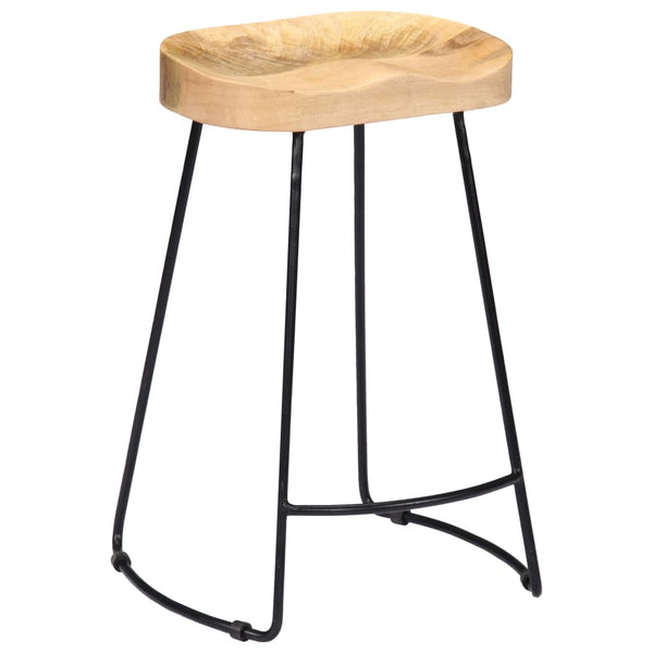 Gavin Barhocker 2 Stk. Massivholz Mango