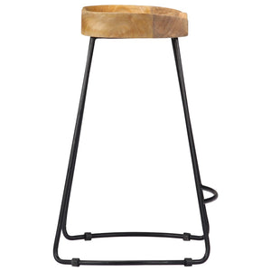 Gavin Barhocker 2 Stk. Massivholz Mango