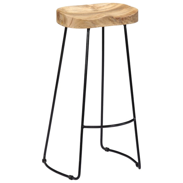 Gavin Barhocker 2 Stk. Massivholz Mango