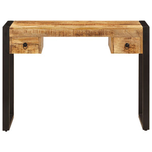vidaXL Bureau avec 2 tiroirs 110 x 50 x 77 cm Bois de manguier massif