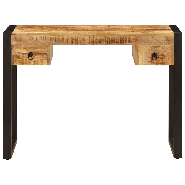 vidaXL Bureau avec 2 tiroirs 110 x 50 x 77 cm Bois de manguier massif