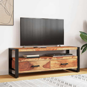 vidaXL Meuble TV 120x35x45 cm Bois d'acacia massif