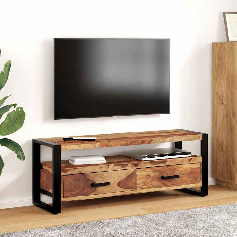 TV-Schrank 120x35x45 cm Massivholz Akazie