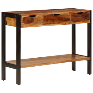 Sideboard mit 3 Schubladen 110x35x75 cm Massivholz Akazie