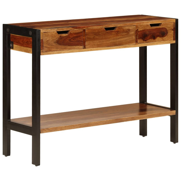 Sideboard mit 3 Schubladen 110x35x75 cm Massivholz Akazie