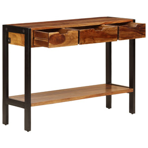 Sideboard mit 3 Schubladen 110x35x75 cm Massivholz Akazie
