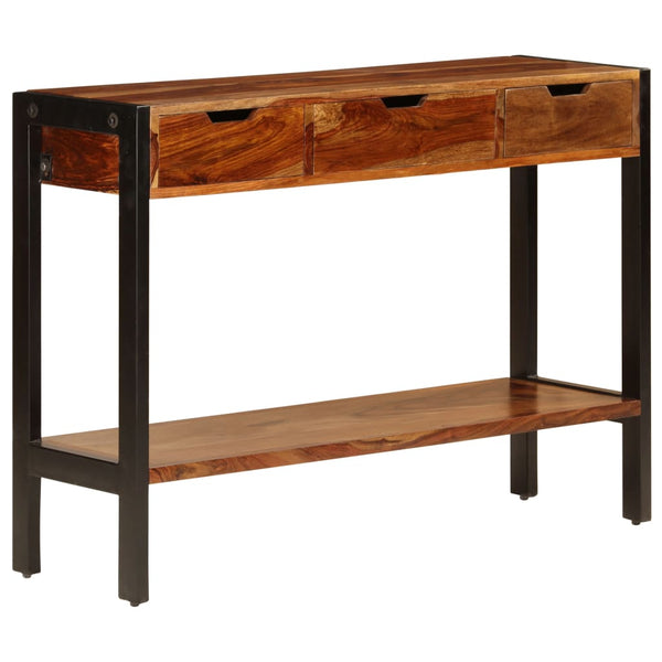 Sideboard mit 3 Schubladen 110x35x75 cm Massivholz Akazie