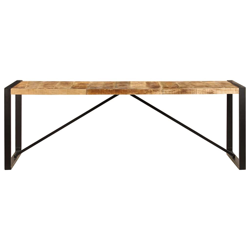 vidaXL Table de salle à manger 220x100x75 cm Bois de manguier massif