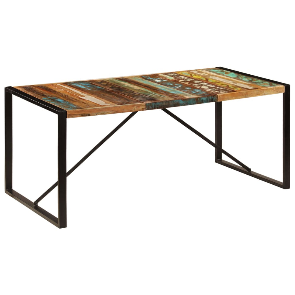 vidaXL Table de salle à manger 180x90x75 cm Bois de récupération massif